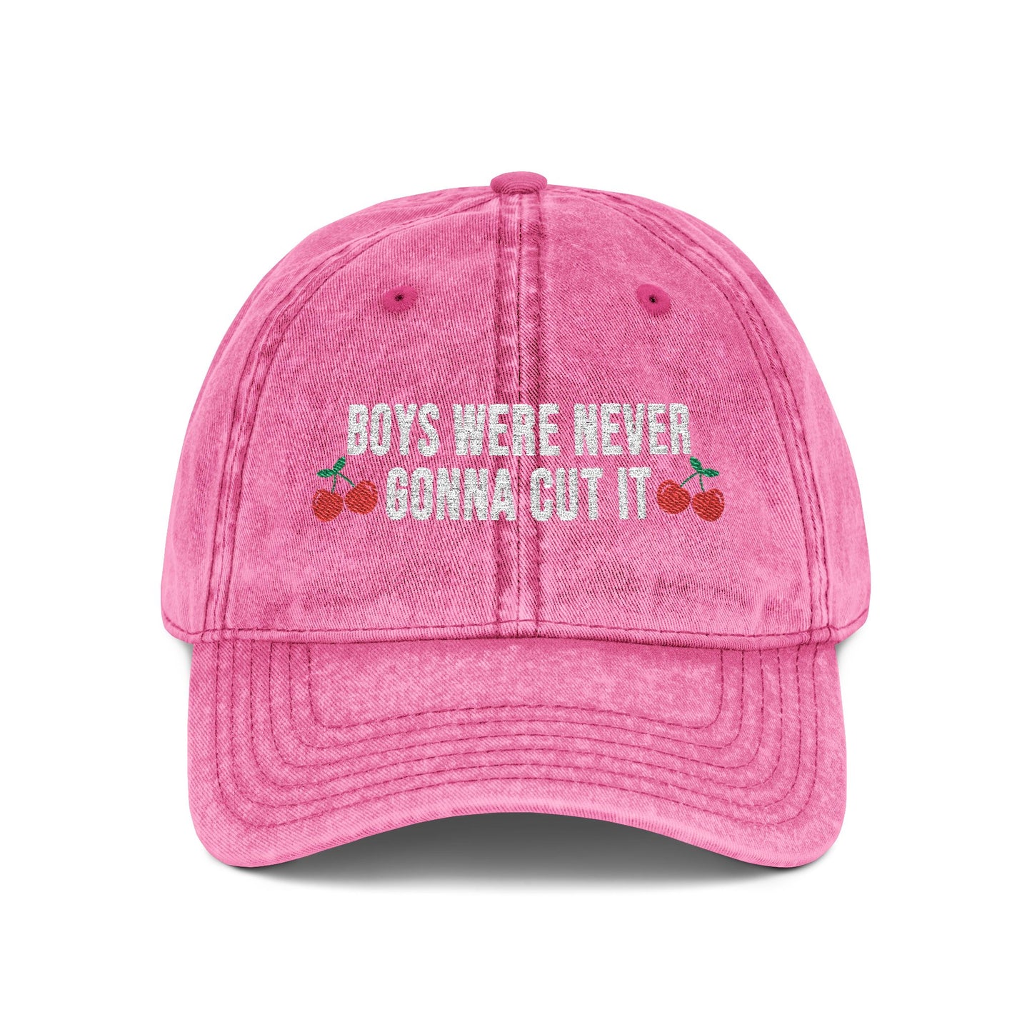 Boys Were Never Gonna Cut It - Embroidered Retro Cap