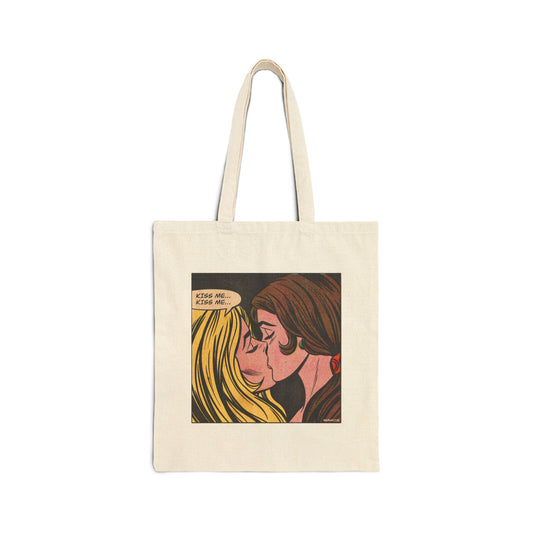 Kiss Me Vintage Pop Art Tote