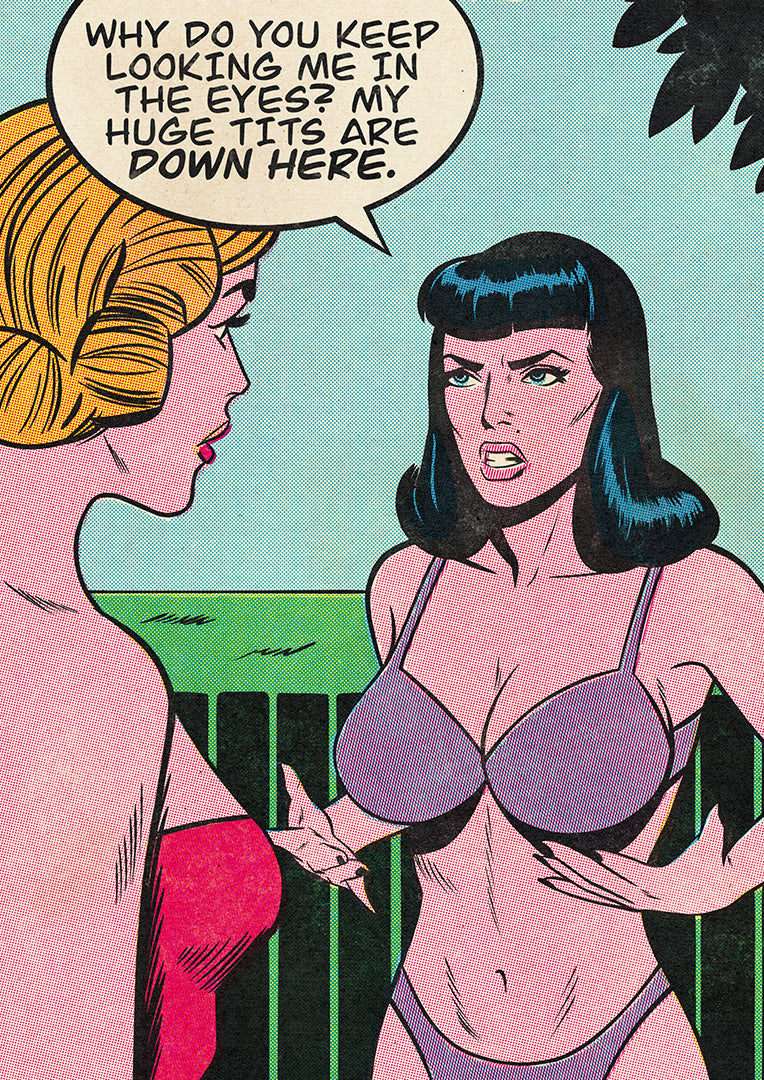 Huge Tits Art Print